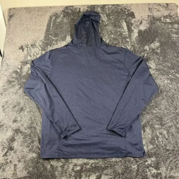 Nathan Running Hoodie Pullover Men's XL Navy Blue Thumbholes Outdoor - Picture 7 of 10